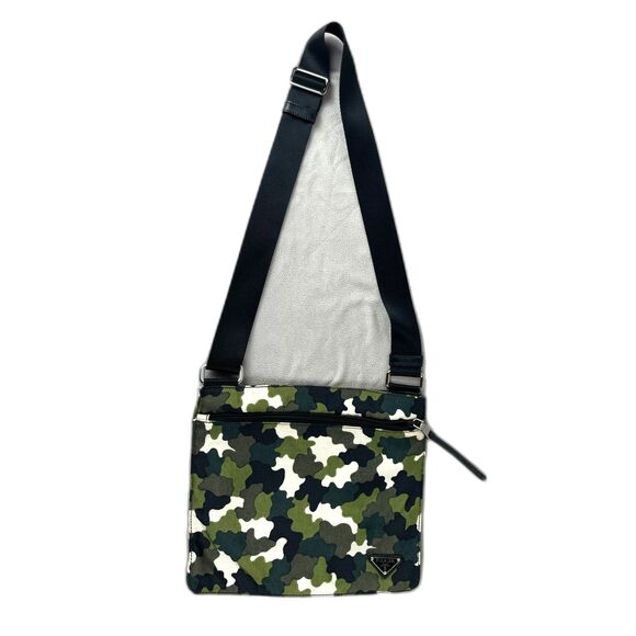 PRADA Nylon Tessuto Camoflague Messenger Crossbody Handbag - Picture 1 of 9